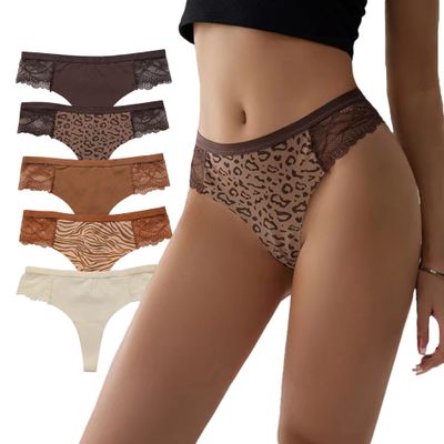 snooya Women Seamless Underwear Hipster Microfiber Panties, Invisible Comfortable 5 Pack S