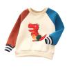AnFeng Toddler Boy Fall Clothes Kids Childr Toddler Cute Cartoon Long Sleeve Patchwork Striped Thick Pullover Sweatshirt view 1