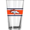 Logo Brands Denver Broncos 16oz. Stripe Pint Glass view 1