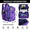 Lovelinks21 45L Tactical Assault Backpack 3 day assault pack with Molle Waterproof backpack Rucksack for Tactical Backpacks (Purple Camo) view 2