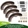 Roykaw Golf Cart Brake Shoes Pads and Springs Kit Compatible with EZGO 1996-Up TXT/ST350/Workhorse and Yamaha 1993-Up G14, G16, G19-G22 Models, Replaces OEM # 27943G01, 70794G01, 70795G01 view 2