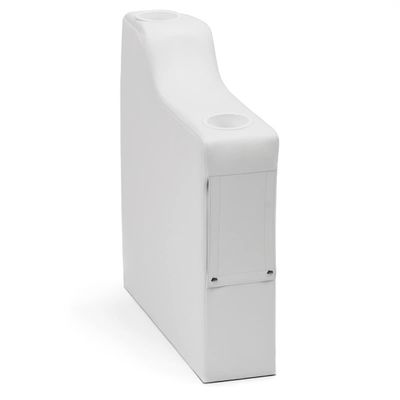 DeckMate 7" Left Pontoon Boat Seat Arm (White)