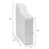 DeckMate 7" Left Pontoon Boat Seat Arm (White) view 3