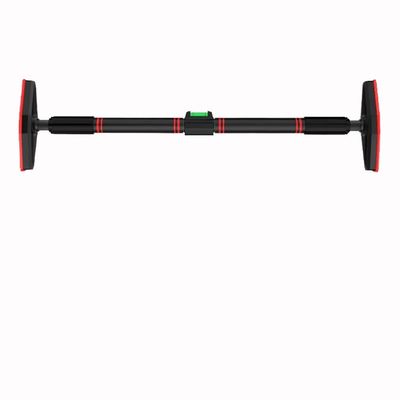 BCPPO Chin Up Bar Home Door Frame Pull Up Bar, Portable Steel Sports Fitness Horizontal Bar, Comfortable Foam Handle/Large Base (Color : Black, Size : 120-145CM)