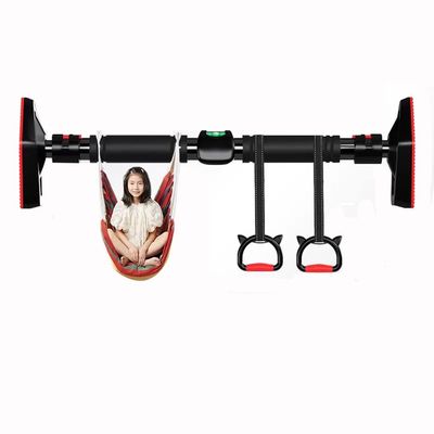 BCPPO Chin Up Bar Adjustable Pull-up Bar, Door Corridor Fitness Horizontal Bar, Sports Equipment with Rings and Swings, Safe Load 300kg (Size : 120-160CM)