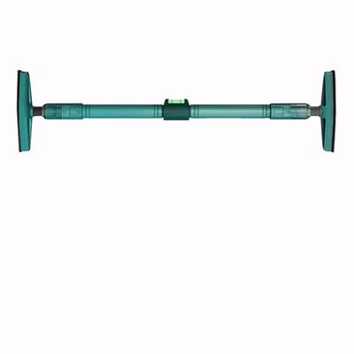 BCPPO Chin Up Bar Home Door Frame Pull Up Bar, Portable Steel Sports Fitness Horizontal Bar, Comfortable Foam Handle/Large Base (Color : Green, Size : 120-145CM)