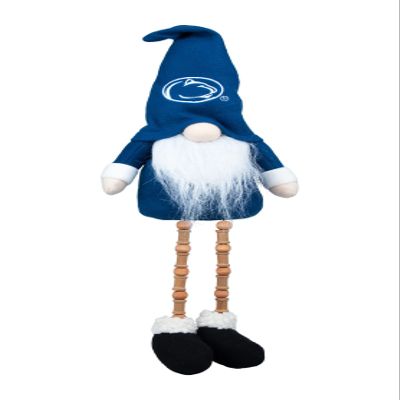 Hanna's Handiworks Penn State NCAA Plush Gnome Sitter with Beaded Dangle Legs Dorm Decoration- Ideal Gift for Students/Graduation/Alumni - Show Your PSU Team Spirit
