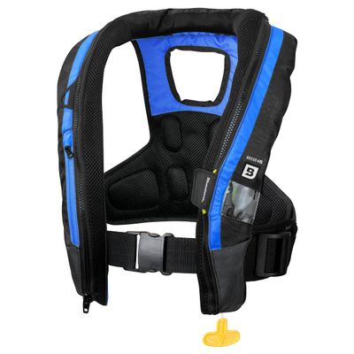BLUESTORM Arcus 40 Automatic Inflatable PFD Life Jacket for Adults w/Manual Ripcord | US Coast Guard (USCG) Approved Life Vest (Deep Blue)