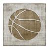 Stupell Industries 'Rustic Basketball Silhouette Shape Sports Team Ball ', Canvas Art, 30 x 30 Inches, Easy to Hang and Sturdy, Made in USA, by Natalie Carpentieri view 1