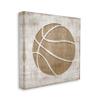 Stupell Industries 'Rustic Basketball Silhouette Shape Sports Team Ball ', Canvas Art, 30 x 30 Inches, Easy to Hang and Sturdy, Made in USA, by Natalie Carpentieri view 2