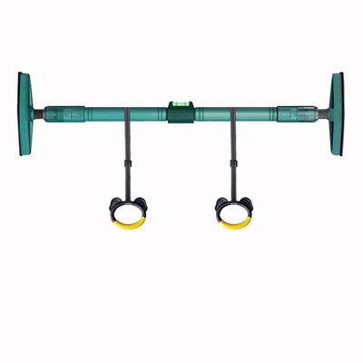 BCPPO Chin Up Bar Home Door Frame Pull-up bar, Adjustable Wall Mounted Sports Fitness Horizontal Bar, with Lifting Ring, Safe and Stable (Color : Green, Size : 90-120CM)