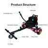 Hoverboard Seat Attachment for Kids & Adults Go Kart Conversion Kit for Hoverboards Hoverboard Go Kart Frame Kit Compatible with 6.5'' 8'' 10'' Self Balancing Scooter view 2