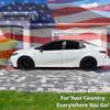 Bogar Tech Designs - Precut American Flag Rear Side Quarter Window Vinyl Decals Fits Toyota Camry 2018-2024, Thin Blue Line view 2