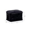 Allure - Rich Suede Black Luxury Ring Box With Double Ring Slot, Elegant Diamond Ring Case, With Black Velour Interior, Jewelry Display Gift Box, For Unique Proposal Or Wedding view 4