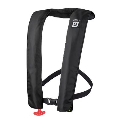 BLUESTORM Cirro 26 Automatic/Manual Inflatable Life Jacket PFD for Adults (Apex Black) | US Coast Guard (USCG) Approved Self Inflating Life Vest Preserver