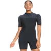 Roxy Womens 2.0mm Swell Series Short Sleeve Back Zip Springsuit - Black | 4 view 1