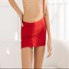 Pin Up Doll Bodycon Mini Skirt for Women - Stretchy Tube Skirt with Flattering Fit - Micro Mini Low Rise Skirts - Sexy Skirts Wine view 3