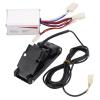 VBESTLIFE Electric Motor Controller Kit, 12V 250W Aluminum Alloy Brushed Speed Controller Accelerator Foot Pedal Set for Electric Scooter Electric Tricycles Motorcycles view 1