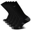 Calvin Klein Mens Crew Socks - 5 Pack Moisture-Wicking Cushioned Crew Athletic Socks for Men for Training & Running, Size 7-12, All Black view 1