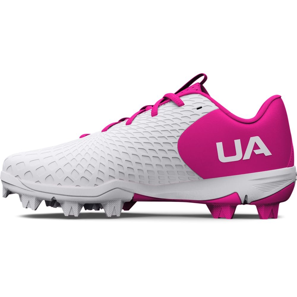 Under Armour Girls' Glyde 2.0 RM JR, (101) White/Rebel Pink/White, 5.5, US