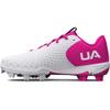 Under Armour Girls' Glyde 2.0 RM JR, (101) White/Rebel Pink/White, 5.5, US view 1