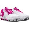 Under Armour Girls' Glyde 2.0 RM JR, (101) White/Rebel Pink/White, 5.5, US view 2