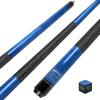 CUEBAR Blue Pool Cue 20oz - 58" 2-Piece Maple Billiard Stick with 13mm Tip & Linen Grip - All-Around Performance for Break Shots & Strategy view 1