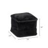 Allure - Rich Suede Black Luxury Ring Box, Elegant Diamond Ring Case, With Black Velour Interior, Jewelry Display Gift Box, For Unique Proposal, Engagement Or Wedding. view 3