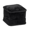 Allure - Rich Suede Black Luxury Ring Box, Elegant Diamond Ring Case, With Black Velour Interior, Jewelry Display Gift Box, For Unique Proposal, Engagement Or Wedding. view 4