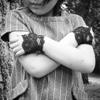 Baby Toddler Girls Black Lace Fingerless Gloves Flower Girl Wedding Pageants Halloween (Medium, other color request for bow) view 2