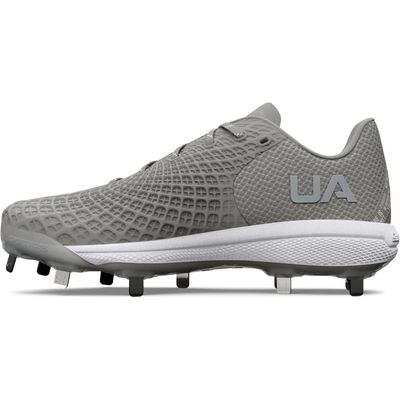 Under Armour Women's Glyde 2.0 MT, (102) Baseball Gray/Baseball Gray/Metallic Silver, 5.5, US