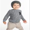 Funky Junque Kids Oversized Slouchy Beanie - Dark Melange Grey view 2