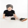 Funky Junque Kids Oversized Slouchy Beanie - Dark Melange Grey view 4