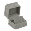 Allure - Rich Suede Gray Luxury Earring Box, Elegant Diamond Earring Case, With Gray Velour Interior, Jewelry Display Gift Box, For Unique Proposal, Engagement Or Wedding. view 3