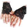 Baby Toddler Girls Black Lace Fingerless Gloves Flower Girl Wedding Pageants Halloween (Small, no bow) view 4