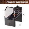 Barrington Billiards Urban Collection Arcade Basketball Game with Electronic Scoring and 7-inch Basketball Set, White view 2