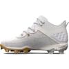 Under Armour Men's Harper 8 Mid RM, (100) White/White/Metallic Gold, 11.5, US view 1