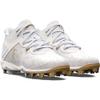 Under Armour Men's Harper 8 Mid RM, (100) White/White/Metallic Gold, 11.5, US view 2