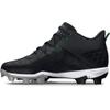 Under Armour Men's Harper 8 Mid RM, (001) Black/Black/Metallic Silver, 10.5, US view 1