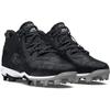 Under Armour Men's Harper 8 Mid RM, (001) Black/Black/Metallic Silver, 10.5, US view 2