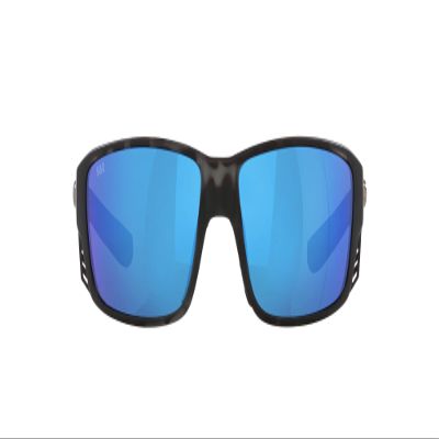 Costa Del Mar Mens Tuna Alley Pro Rectangular Sunglasses, Tiger Shark/Blue Mirrored Polarized-580g, 60 mm