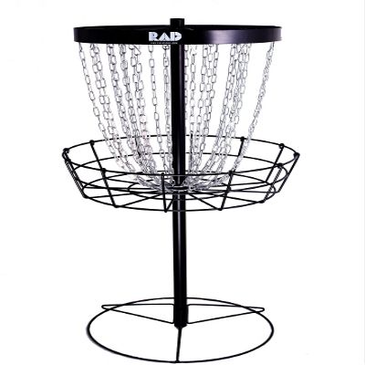 RAD Birdie Lite 24-Chain Disc Golf Basket - Black