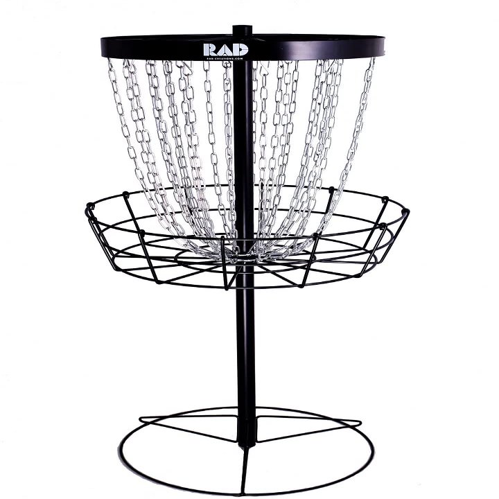 RAD Birdie Lite 24-Chain Disc Golf Basket - Black