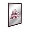 The Fan-Brand NCAA Mississippi State Bulldogs: Mascot - Vertical Framed Mirrored Wall Sign - Sports Team Bar Sign Dcor - Home, Dorm, Garage, Office, Fan Cave view 2