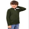 Zhaovi's Toddler Boys Sweater Baby Twisted Cable Knit 1/4 Zip Sweaters view 4