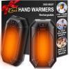 2-Pack Hand Warmers Rechargeable,Portable Electric Hand Warmers Reusable,USB 2 in 1 Handwarmers,Outdoor/Indoor/Working/Studying/Camping/Hunting/Golf/Pain Relief/Games/Warm Gifts for Men Women Kids view 1
