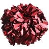 GUIFIER 2 Pieces 6 Inches Metallic Cheerleading Pom Poms with Baton Handle, Cheerleader Pom Poms, Metallic Pom Pom Cheer for Cheerleading Gifts, Sports Team Spirit Cheering (Maroon) view 1