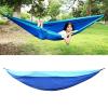 Camping Hammock,Double & Single Portable Hammock with 2 Tree Straps,Lightweight Parachute Nylon Hammocks,Travel Hammock for Hiking,Backpacking,Hunting,Outdoor,Beach,Camping view 2