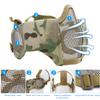 Airsoft Mask with Goggles, Foldable Half Face Airsoft Mesh Mask with Ear Protection for Paintball Shooting Cosplay CS Game (MA-WL) view 3
