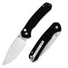 CJRB Folding Knife Pyrite (J1925) AR-RPM9 Blade and G10 Handle, Manual Folding Knife with Button Lock, Black view 1